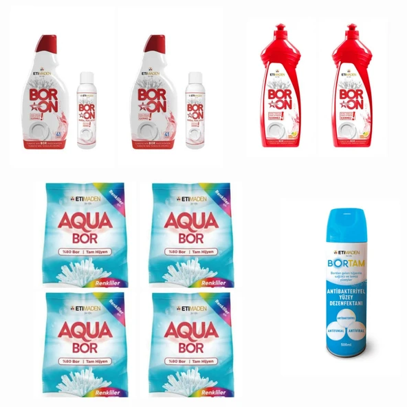 DOĞAL ÇAMAŞIR DETERJANI RENKLİLER İÇİN 24 KG+ BULAŞIK DETERJANLARI +BORTAM DEZENFEKTAN