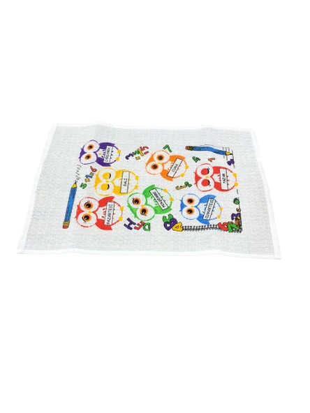 3 Lü Erkek Çocuk Okul Beslenme Peçetesi Ve Örtüsü 35 x 50 - 2