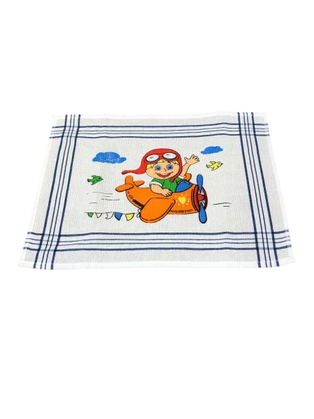 3 Lü Erkek Çocuk Okul Beslenme Peçetesi Ve Örtüsü 35 x 50 - 3