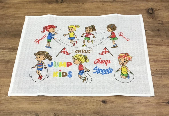 3 Lü Kız Çocuk Okul Beslenme Peçetesi Ve Örtüsü 35 x 50 - 6