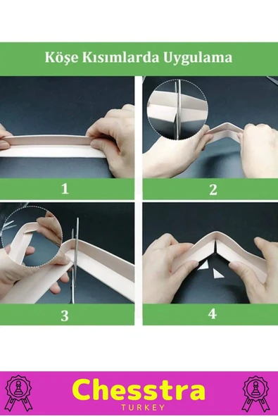 Özel Üretim Su Geçirmez Sızdırmaz Lavabo Tezgah Klozet Banyo Pencere Duş İzolasyon 3.2m Bant 3 Adet - 4