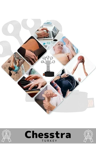 Spor Parmak El Bilek Kol Güçlendirici Kas Geliştirici Fizik Tedavi Kavrama Silikon Örümcek Lastik - 5