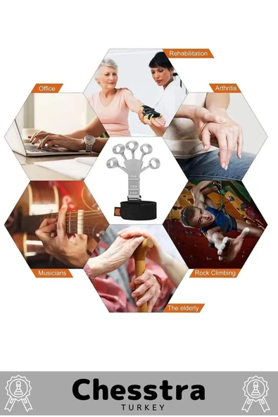 Spor Parmak El Bilek Kol Güçlendirici Kas Geliştirici Fizik Tedavi Kavrama Silikon Örümcek Lastik - 2