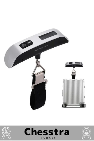 Seyahat Bavul Ağırlık Tartı Dijital Lcd Ekran Göstergeli Çok Amaçlı Taşınabilir Pilli Bagaj Tartısı - 4