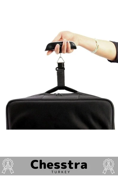 Seyahat Bavul Ağırlık Tartı Dijital Lcd Ekran Göstergeli Çok Amaçlı Taşınabilir Pilli Bagaj Tartısı - 7