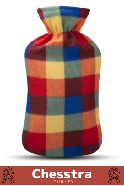 Büyük Boy Kauçuk Yıkanabilir Polar Kılıflı Termofor Regl Kötü Hava Sıcak Su Torbası 2 Lt - 2