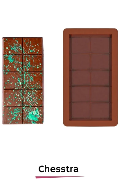 Esnek Bpa İçermez Yüksek Isı Dayanıklı Meşhur Dubai Çikolata Silikon Kalıbı 3 Adet - 2