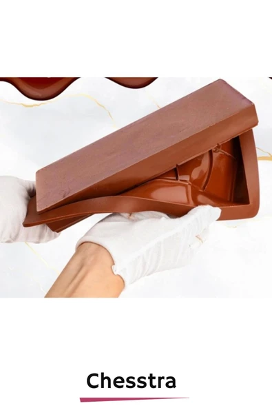 Esnek Bpa İçermez Yüksek Isı Dayanıklı Meşhur Dubai Çikolata Silikon Kalıbı 2 Adet - 3