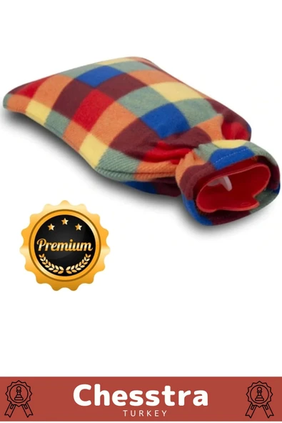 Büyük Boy Kauçuk Yıkanabilir Polar Kılıflı Termofor Regl Kötü Hava Sıcak Su Torbası 2 Lt - 3