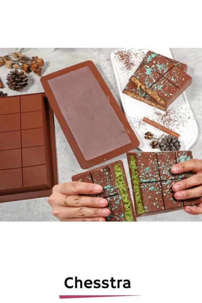 Esnek Bpa İçermez Yüksek Isı Dayanıklı Meşhur Dubai Çikolata Silikon Kalıbı 1 Adet - 7