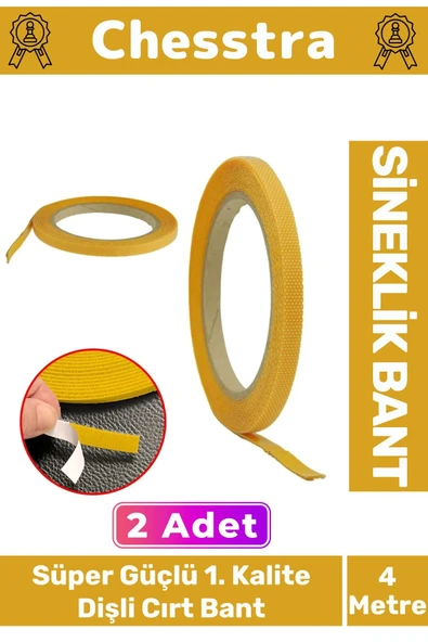 İz Bırakmayan Süper Güçlü Kendinden Yapışkanlık Ahşap 1. Kalite Sineklik Yedek 4mt Cırt Bant 2 Adet