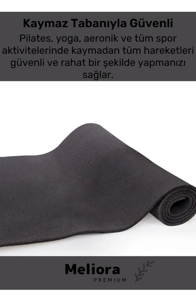 Su Geçirmez Konfor Modeli Taşıma Askılı Çift Taraflı Kamp Zemin Çadır Uyku Matı Siyah Yer Minderi - 3