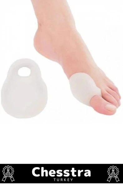 Özel Üretim Kemik Ayak Baş Parmak Bunyon Makarasız Halluks Valgus Silikon Koruyucu 3 Çift - 2