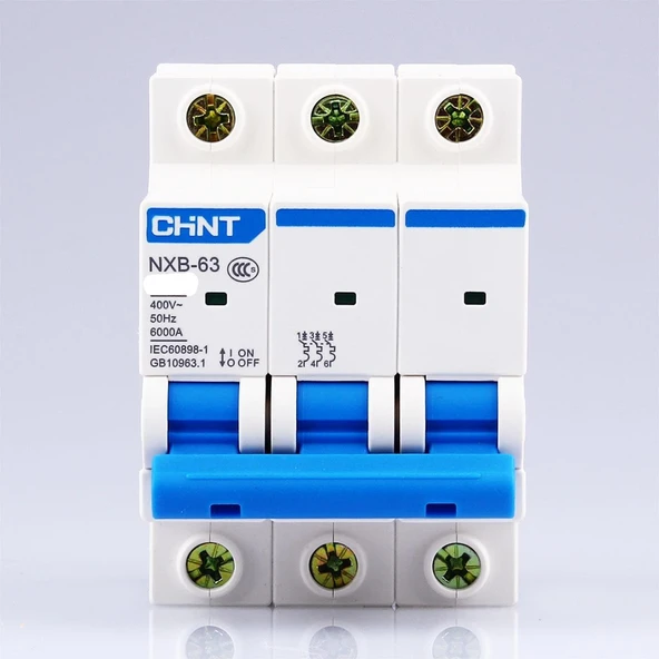 Chint - 3P 10A 6kA C Serisi Trifaze Anahtarlı Otomatik Sigorta 814169