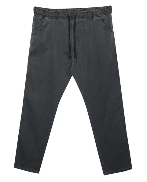 Erkek Büyük Beden 100 Kilo-180 Kilo Arası İçin Uygun Bağcıklı Likralı Boru Paça Kot Pantolon - 6