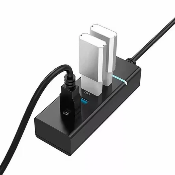 NOROSTECH Usb Girişli 4 Portlu Usb Çoklayıcı Usb Çoğaltıcı Usb Hub Usb 3.0 Laptop Notebook Desktop Pc Uyumlu - 5