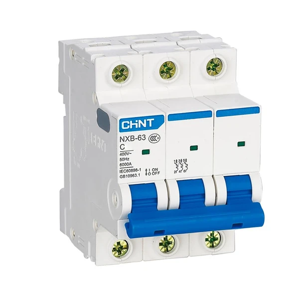 Chint - 3P 25A 6kA C Serisi Trifaze Anahtarlı Otomatik Sigorta 192259
