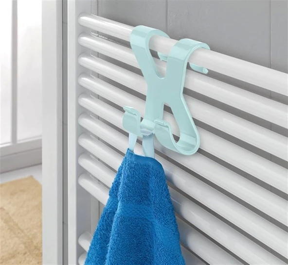 Hang it Pratik Kolay Taşımabilir Havlupan 2 Kancalı Banyo Askısı (4172)