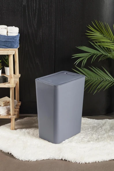 Perotti 13246 Gri Molly 12 Litre Click Çöp Kovası