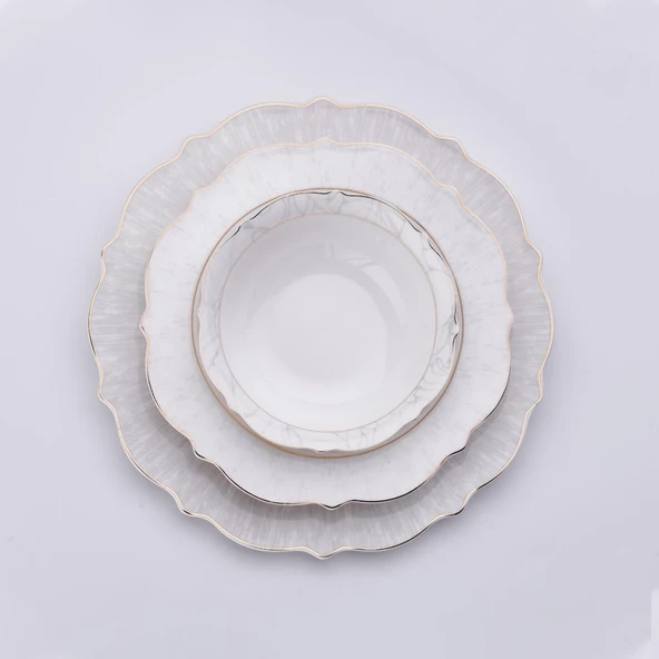 KORKMAZ A8279 ELİZA COLL.60 PRÇ YEMEK TAKIMI - 2