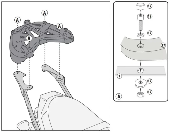 GIVI2118FZYAMAHAMT-07(14-17)ARKAÇANTATAŞIYICI - Resim 2