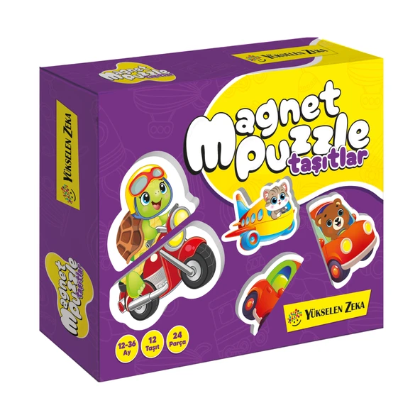 12-36 Ay İlk Magnet Puzzle - Taşıtlar