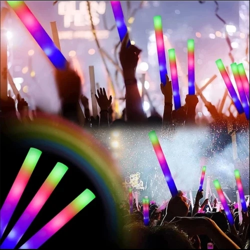 Led Işıklı Rengarenk Sünger Parti Çubuk - 5