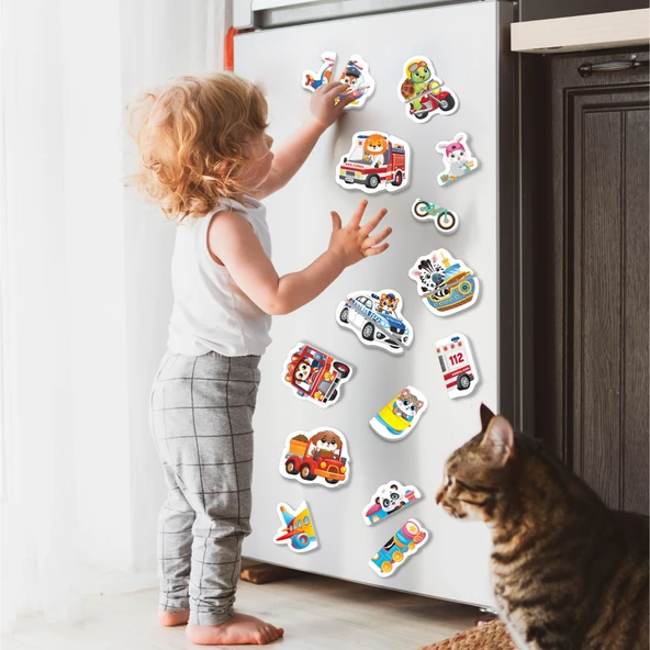 12-36 Ay İlk Magnet Puzzle - Taşıtlar - 4