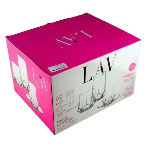 Lav Alya Çay ve Su Meşrubat Bardağı Seti Takımı 24 Parça - 3