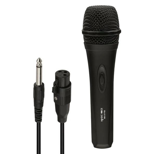MAGICVOICE MV-21759 DİNAMİK 3 METRE KABLOLU EL MİKROFONU (4172)