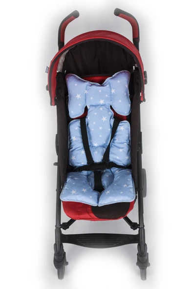 Sevi Bebe Puset ve Oto Koltuğu Minderi ART-8376 Mavi Yıldız - 3