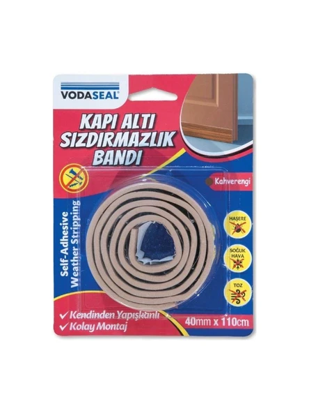 Vodaseal Kapı Altı Sızdırmazlık Bandı 40 Mm X 110 Cm - Kahverengi