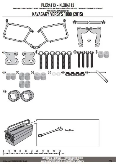 GIVIPLXR4113KAWASAKIVERSYS1000(15-16)YANÇANTATAŞIYICI - Resim 3
