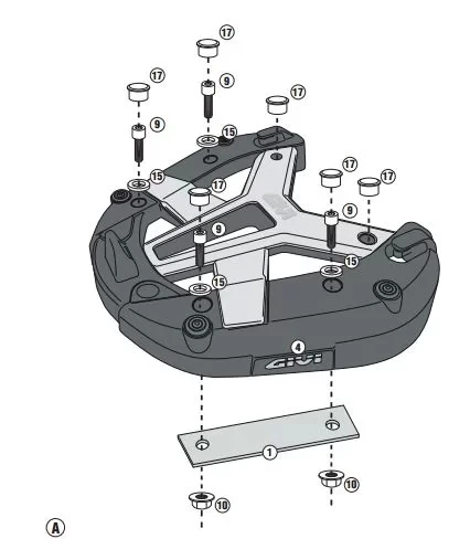 GIVISR2117YAMAHAX-MAX125-250(14-17)ARKAÇANTATAŞIYICI - Resim 5