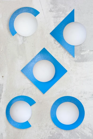 D-light Kesik Aplik Mavi - 2