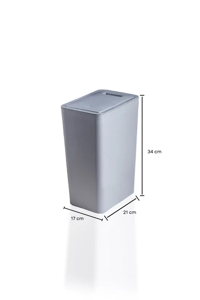 Perotti 13248 Taupe White Molly 12 Litre Click Çöp Kovası - 4