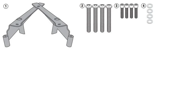 GIVISR1190HONDAPCX125(10-25)-PCX150(18)ARKAÇANTATAŞIYICI - Resim 2