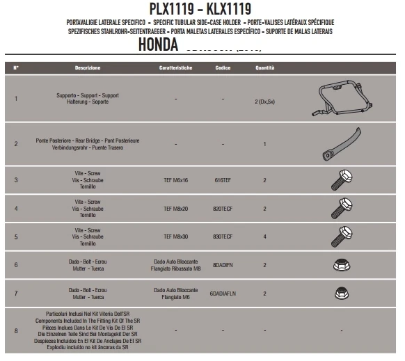 GIVIPLX1119HONDACB500F-CBR500R(13-15)YANÇANTATAŞIYICI - Resim 2