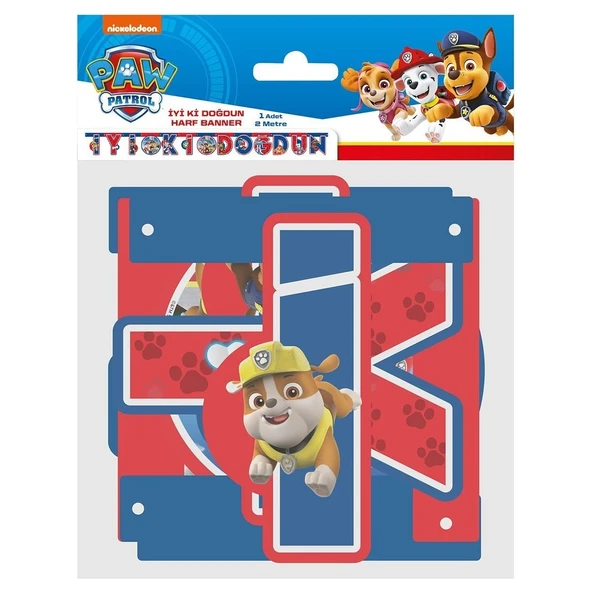 Balonevi LNP0947 Paw Patrol Refresh, Iyi Ki Doğdun Set 2,30 mt - 2