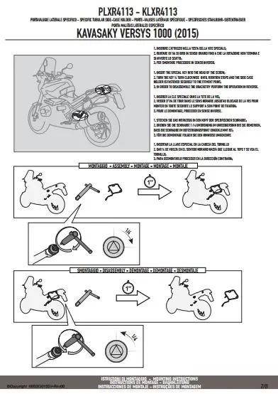 GIVIPLXR4113KAWASAKIVERSYS1000(15-16)YANÇANTATAŞIYICI - Resim 8