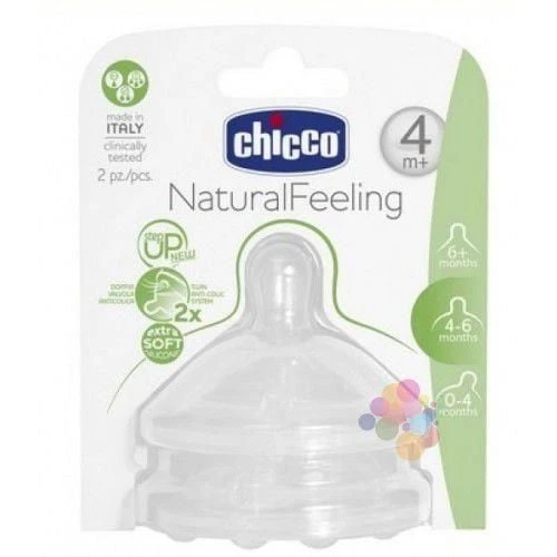 Natural Feeling Biberon Emziği Akış Ayarlı 4+ Ay 2li
