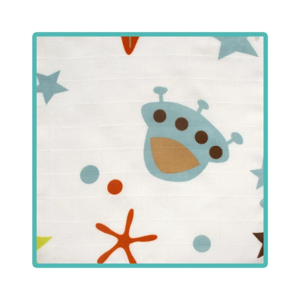 Sevi Bebe Organik Müslin Mendil 30x30 (6 Adet) ART-305 Asorti - Resim 4