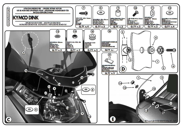 KAPPAD292KITKKYMCODINK50-125-200(06-16)RÜZGARSİPERLİKBAĞLANTISI - Resim 2