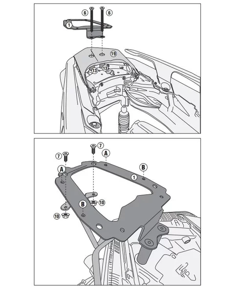 KAPPAKR2136YAMAHAX-MAX125-250(18-22)-X-MAX300(17-22)ARKAÇANTATAŞIYICI ürün görseli