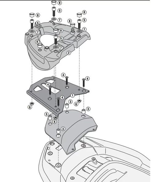 KAPPAKR1123MMHONDAFORZA300ABS(13-17)ARKAÇANTATAŞIYICI - Resim 3
