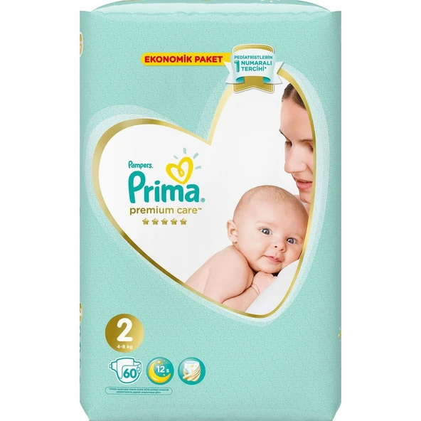 Prima Premium Care Bebek Bezi Ekonomik Paket 2 Beden 60 Adet - 4