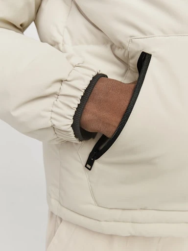 Jack Jones Erkek Bej Puffer Mont 12258416BJ - 5