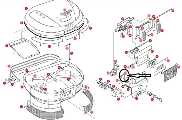 GIVIZ628ÇANTAKİLİTMEKANİZMASITUTUCUSACE52 ürün görseli