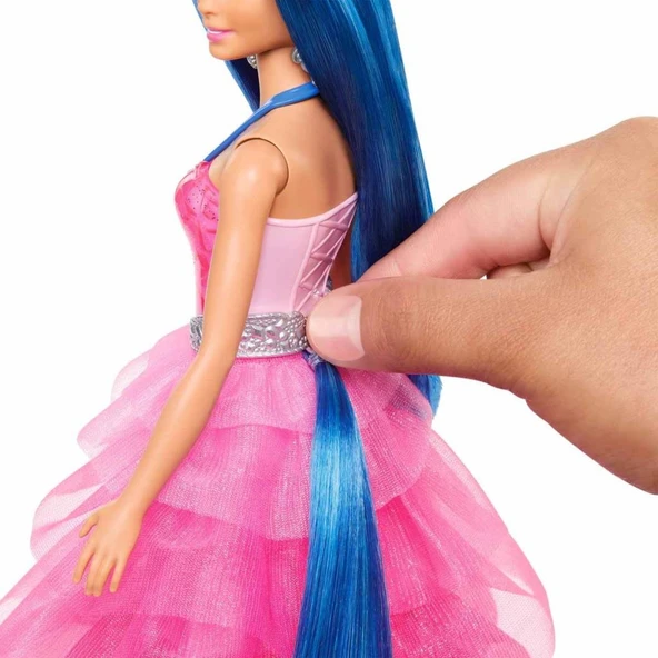 Mattel Barbie Mavi Saçlı Prenses Bebek Hrr16 - 5
