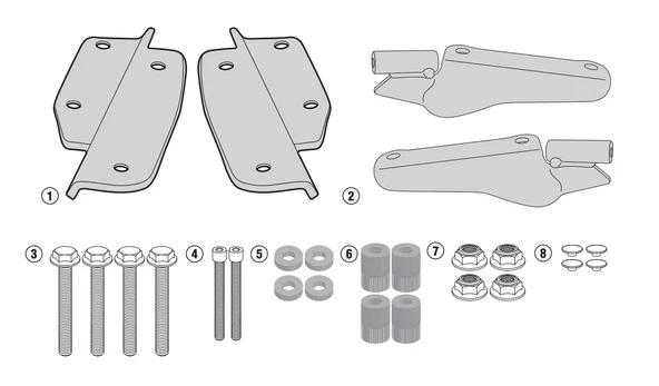 KAPPAKR1144HONDACRF1000AFRICATWIN(16-17)ARKAÇANTATAŞIYICI ürün görseli